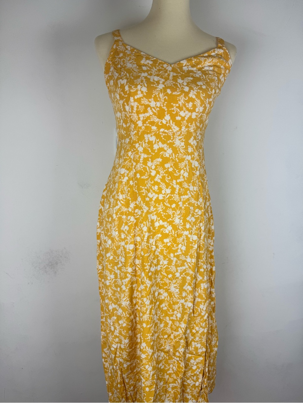 Old Navy Yellow and White Floral Maxi Dress